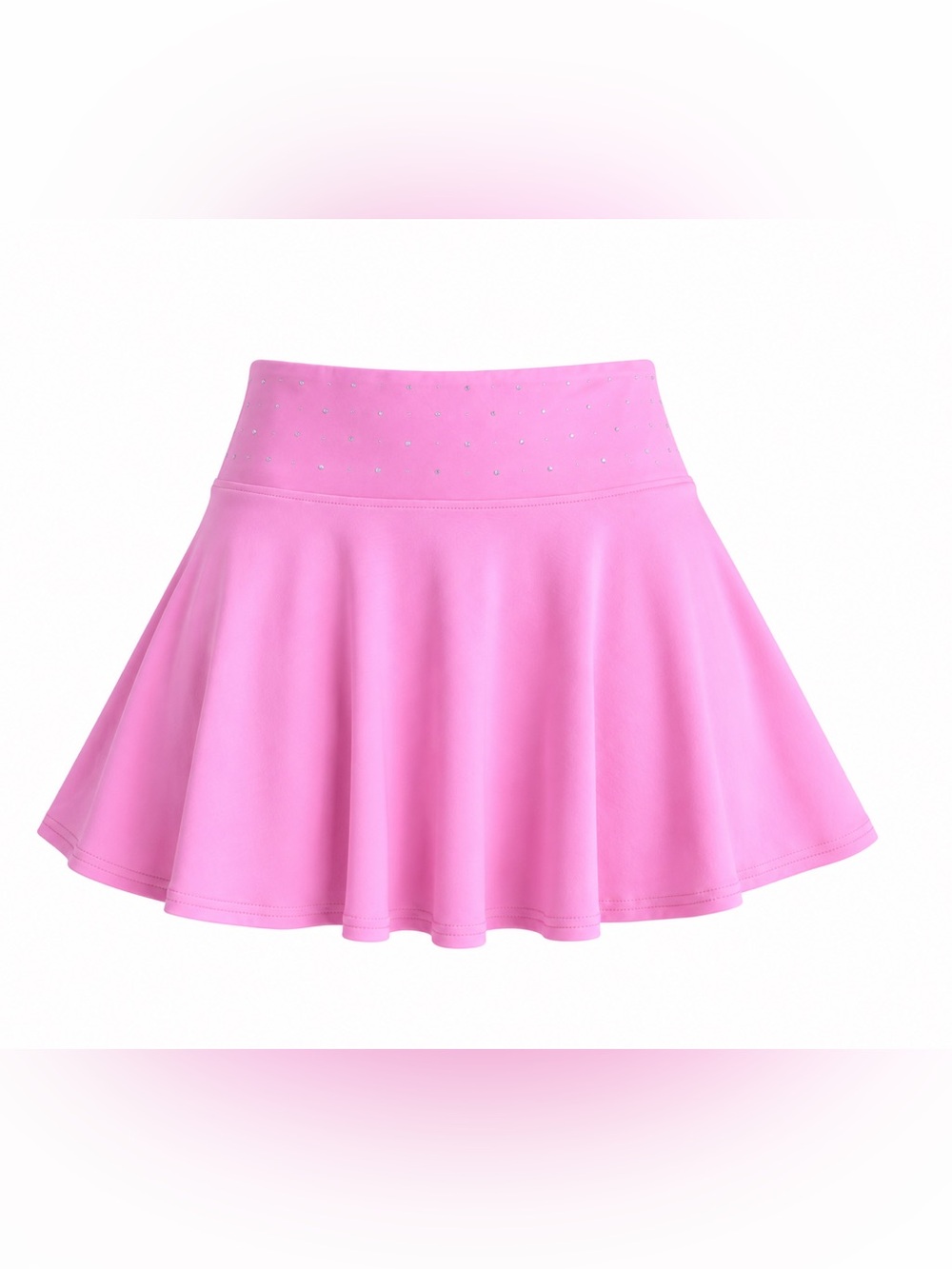 Rebel Athletic Legendary Flouncy Orchid Pink Crystal Skirt Skort Medium Adult